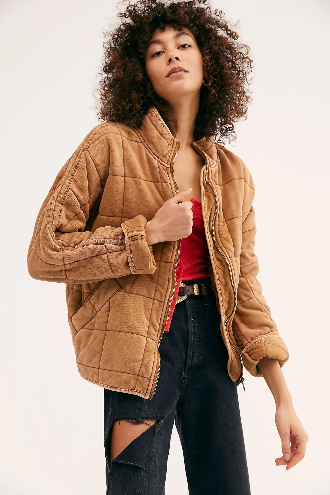 Free People Quilted Jacket