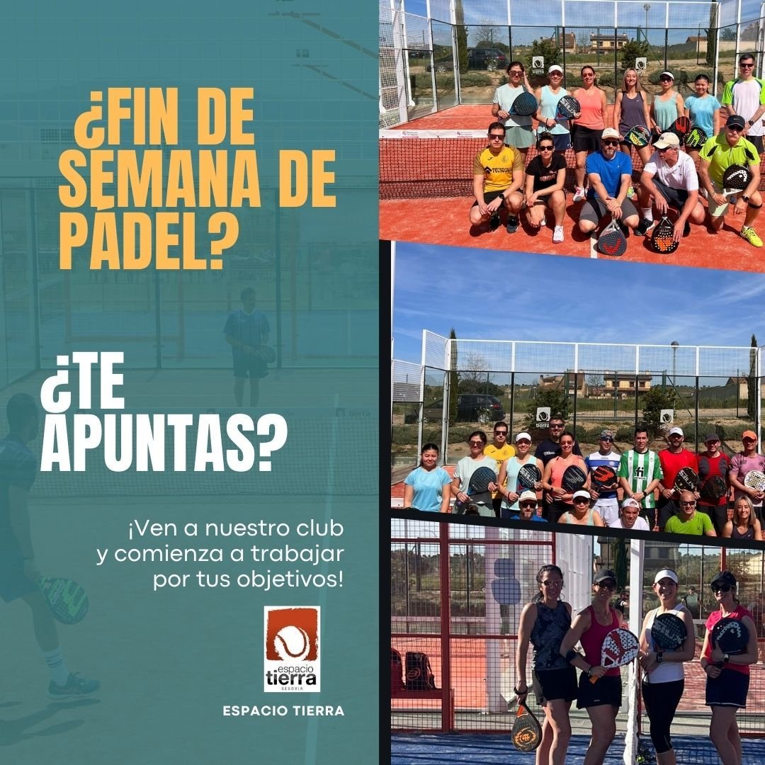 &iquest; Te preguntas como son nuestros fines de semana de P&aacute;del? La mejor oportunidad para disfrutar de tu deporte favorito en un entorno 🔝 y con compa&ntilde;&iacute;a inmejorable. &iquest;Te animas?
@clubespaciotierra