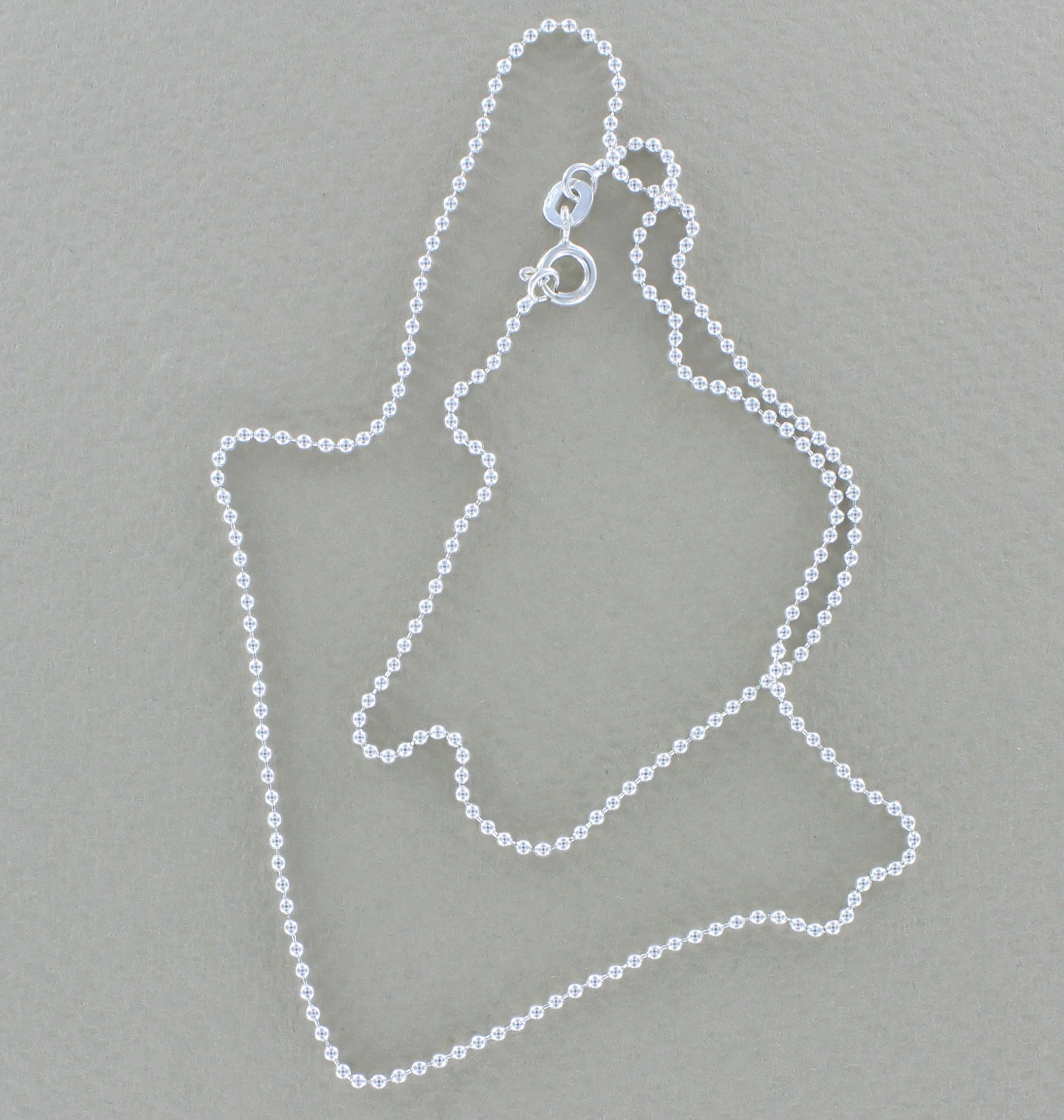 Sterling silver bobble chain