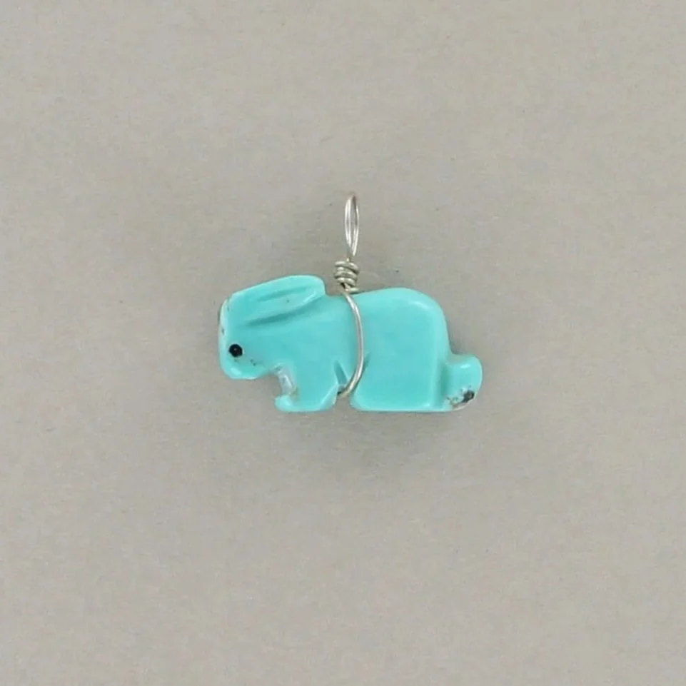 Stacey Turpen Turquoise Rabbit Pendant