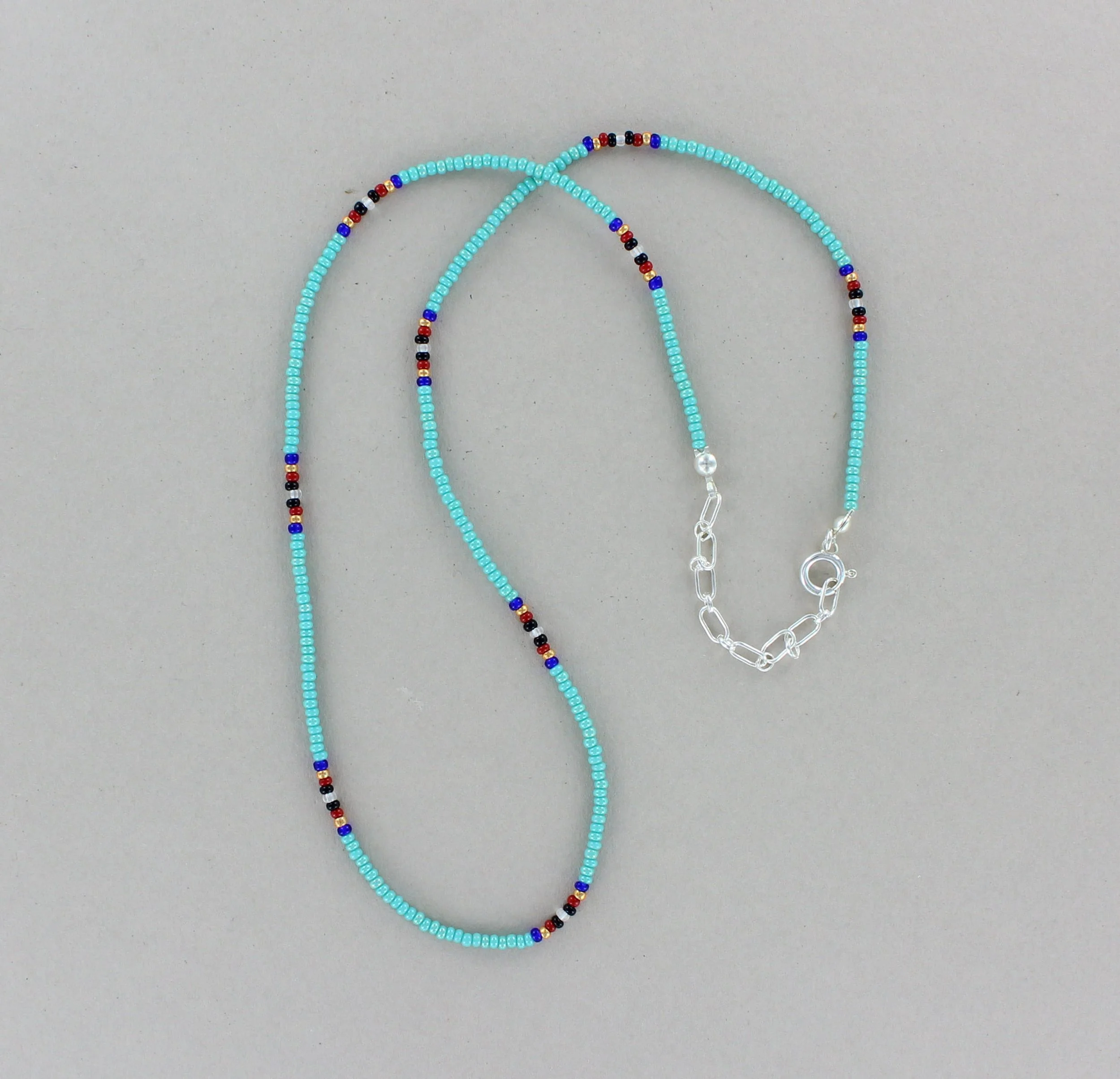 Multicoloured Seedbead Necklace