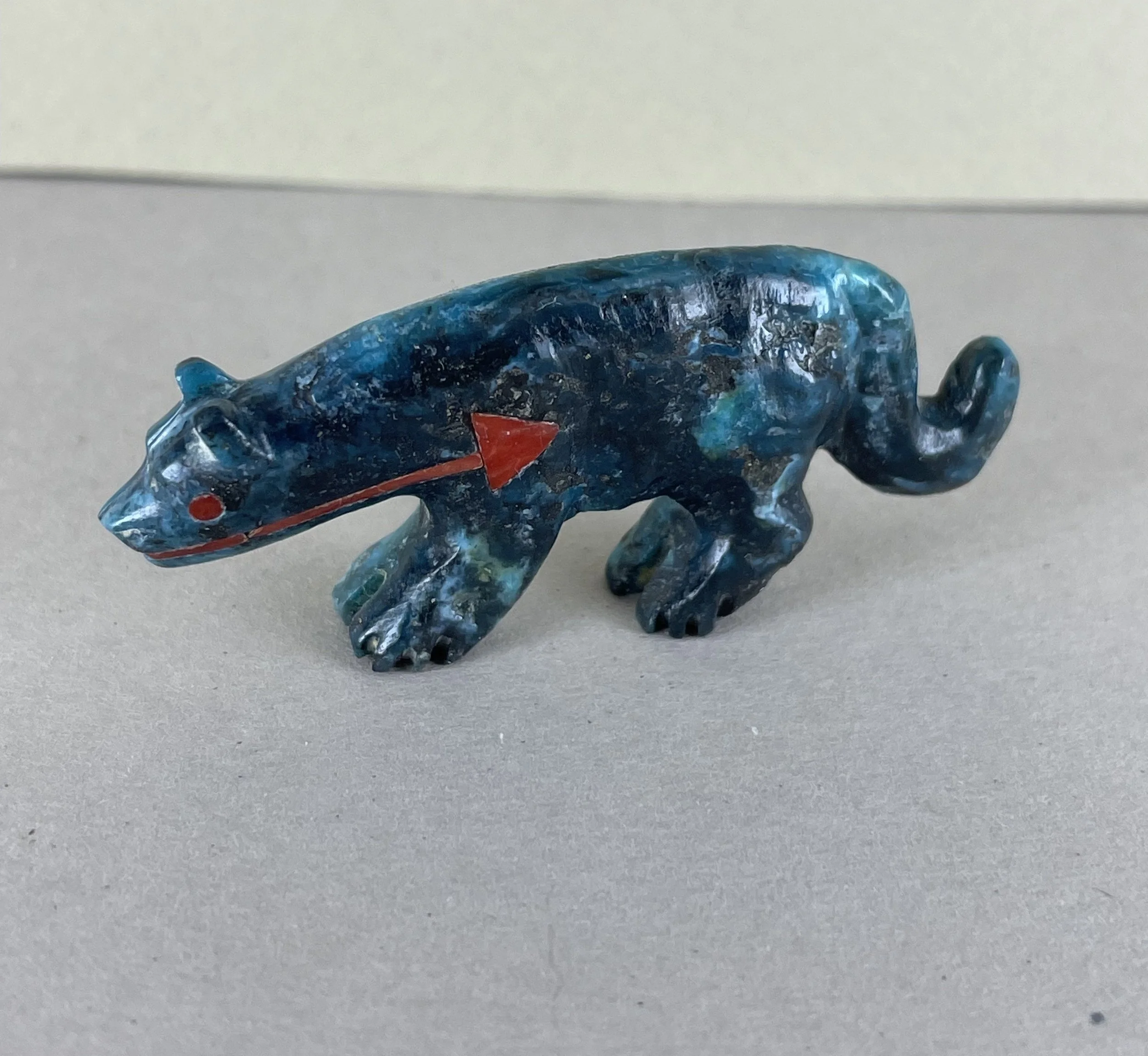 Andres Quandelacy Turquoise Fetish Mountain Lion