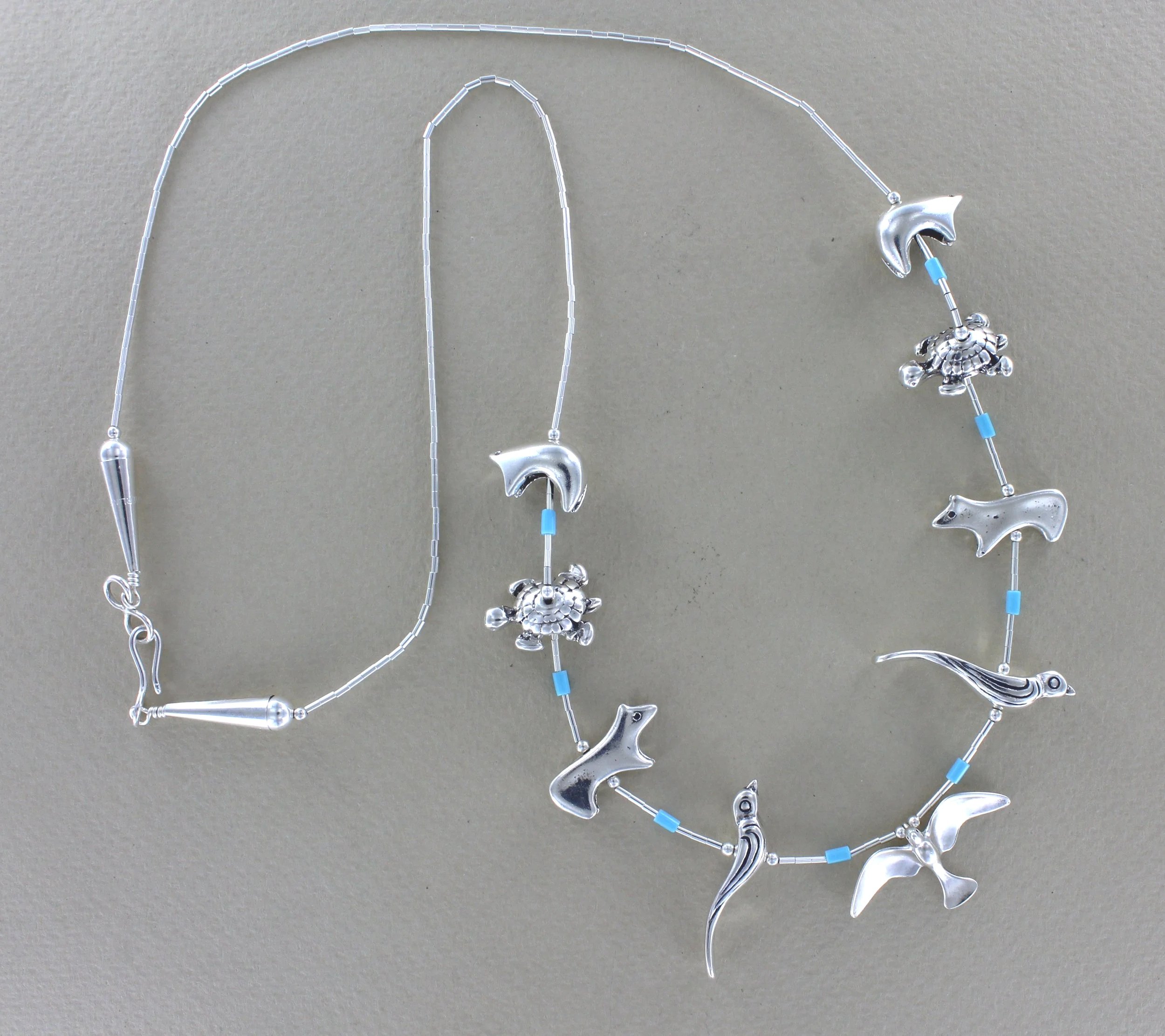 Liquid Silver Fetish Necklace