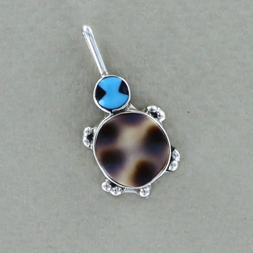 Agate Turtle Pendant by Kathy Qualo