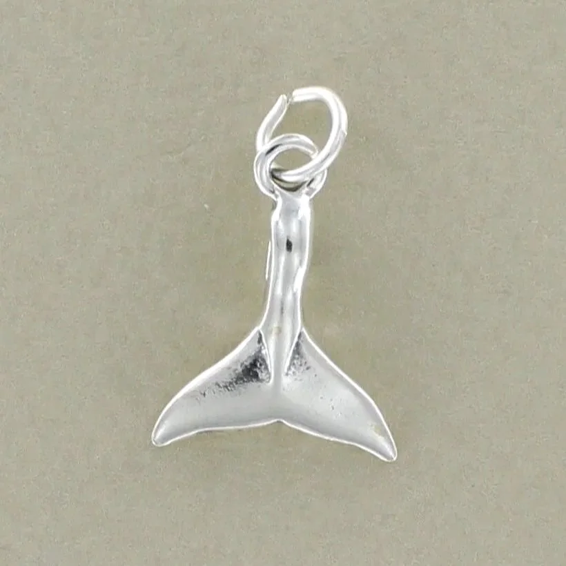 Sterling Silver Whale Tail Charm
