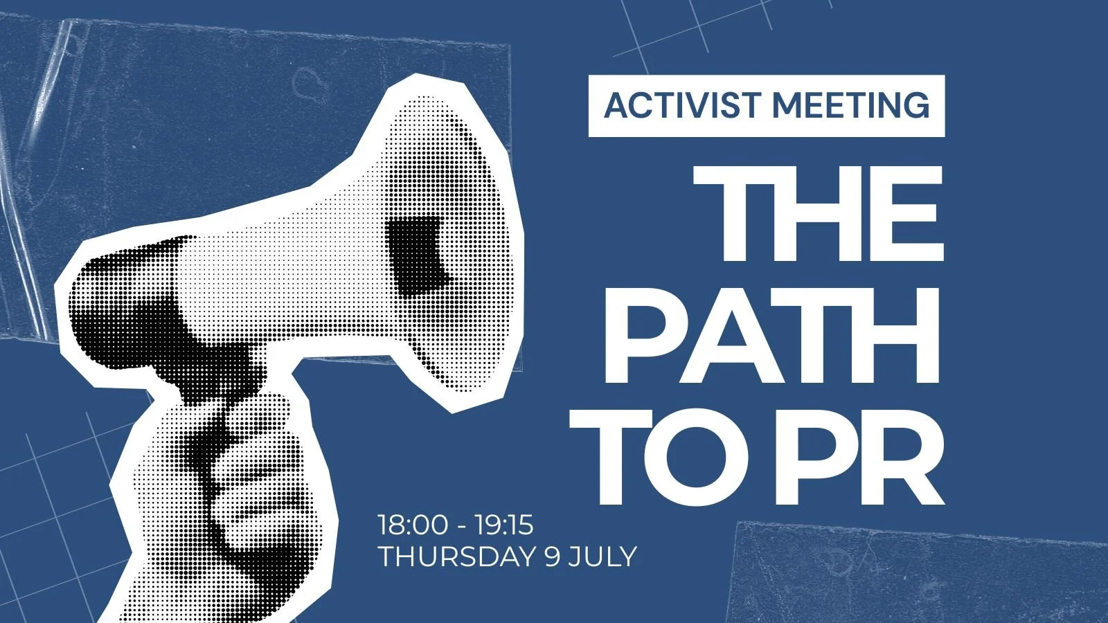 Activist meeting: the path to PR (change of date)