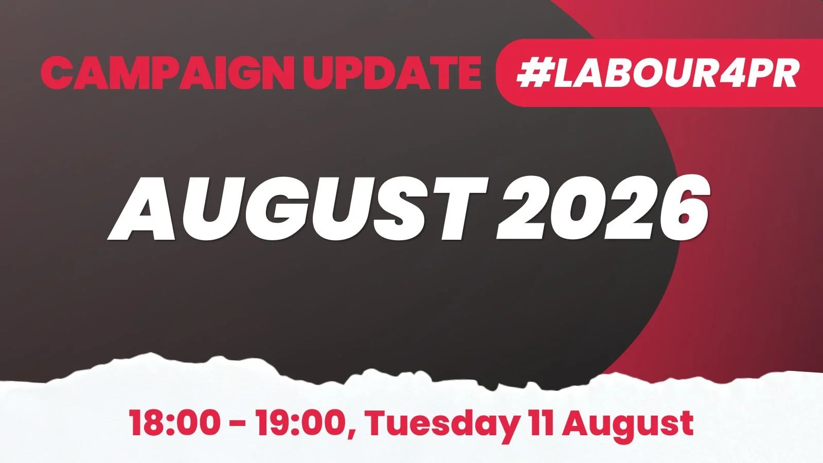 Campaign update: August 2026