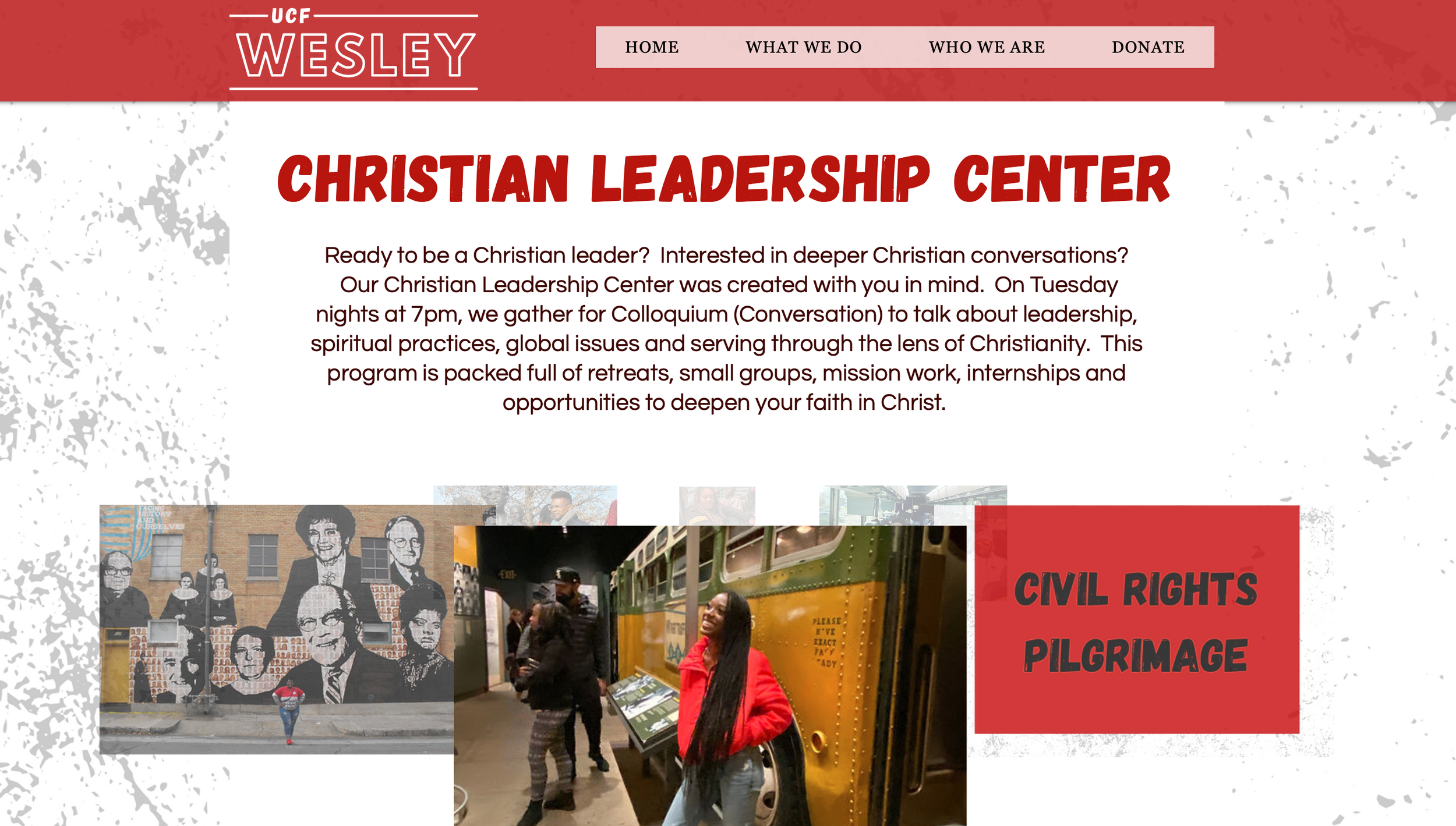 UCF Wesley Navarro Christian Leadership Page
