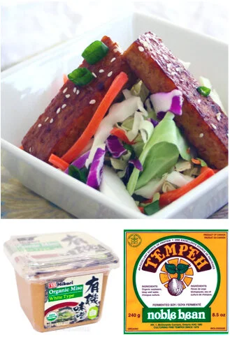 Miso Sesame Slaw & Soy Maple Tempeh
