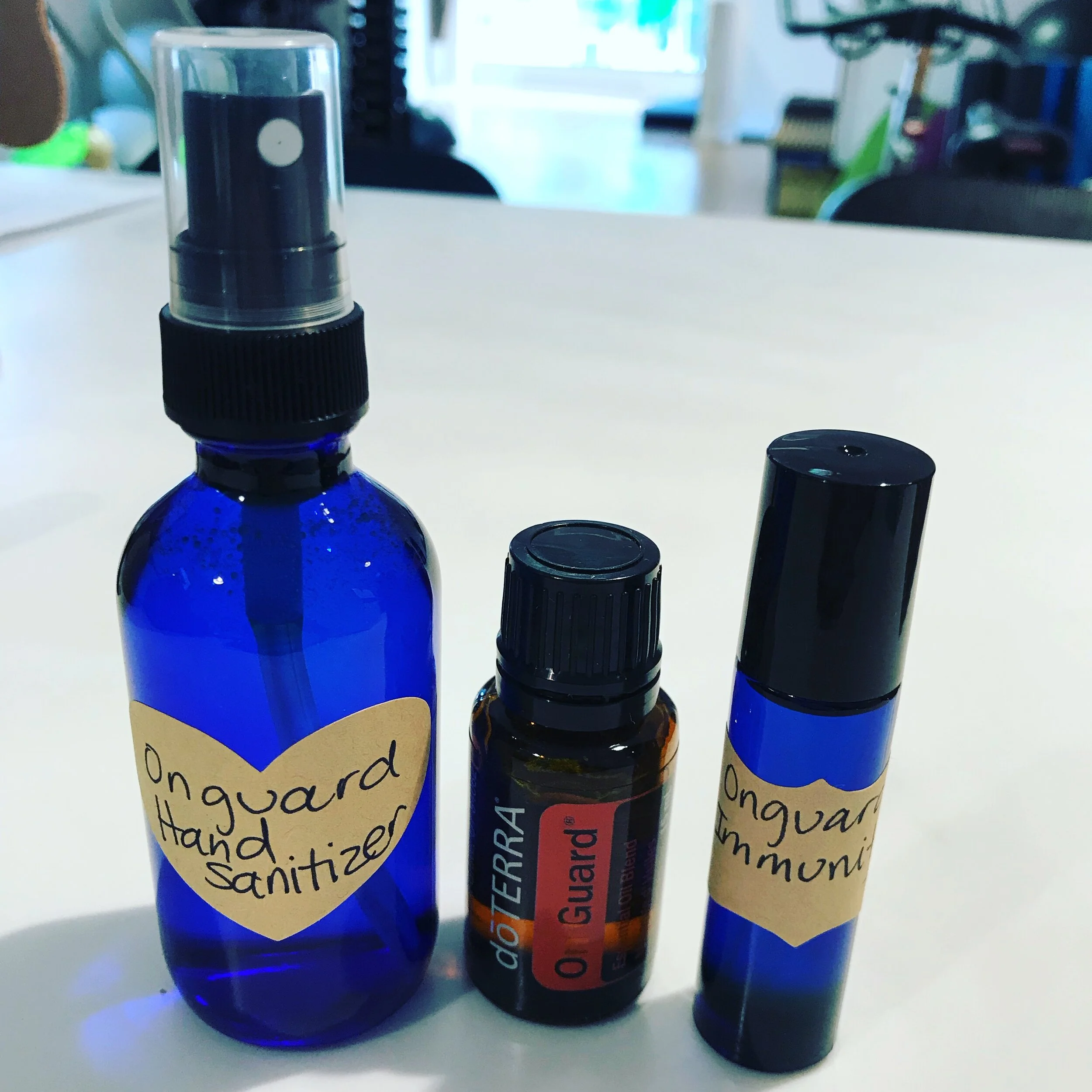 Onguard Hand Sanitizer and Roller Bottles