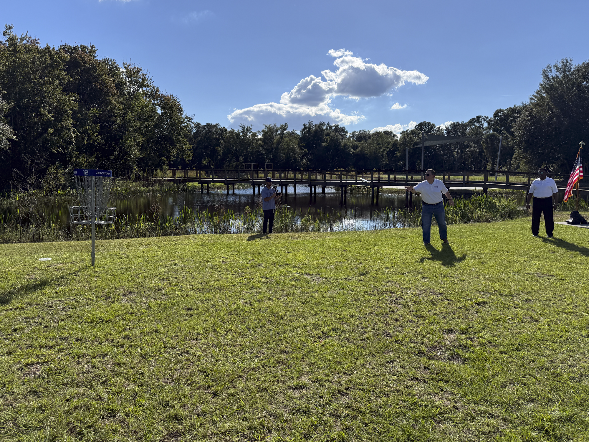Winter Haven Celebrates South Lake Howard Nature Park Expansion with Ceremonial Frisbee Throw
