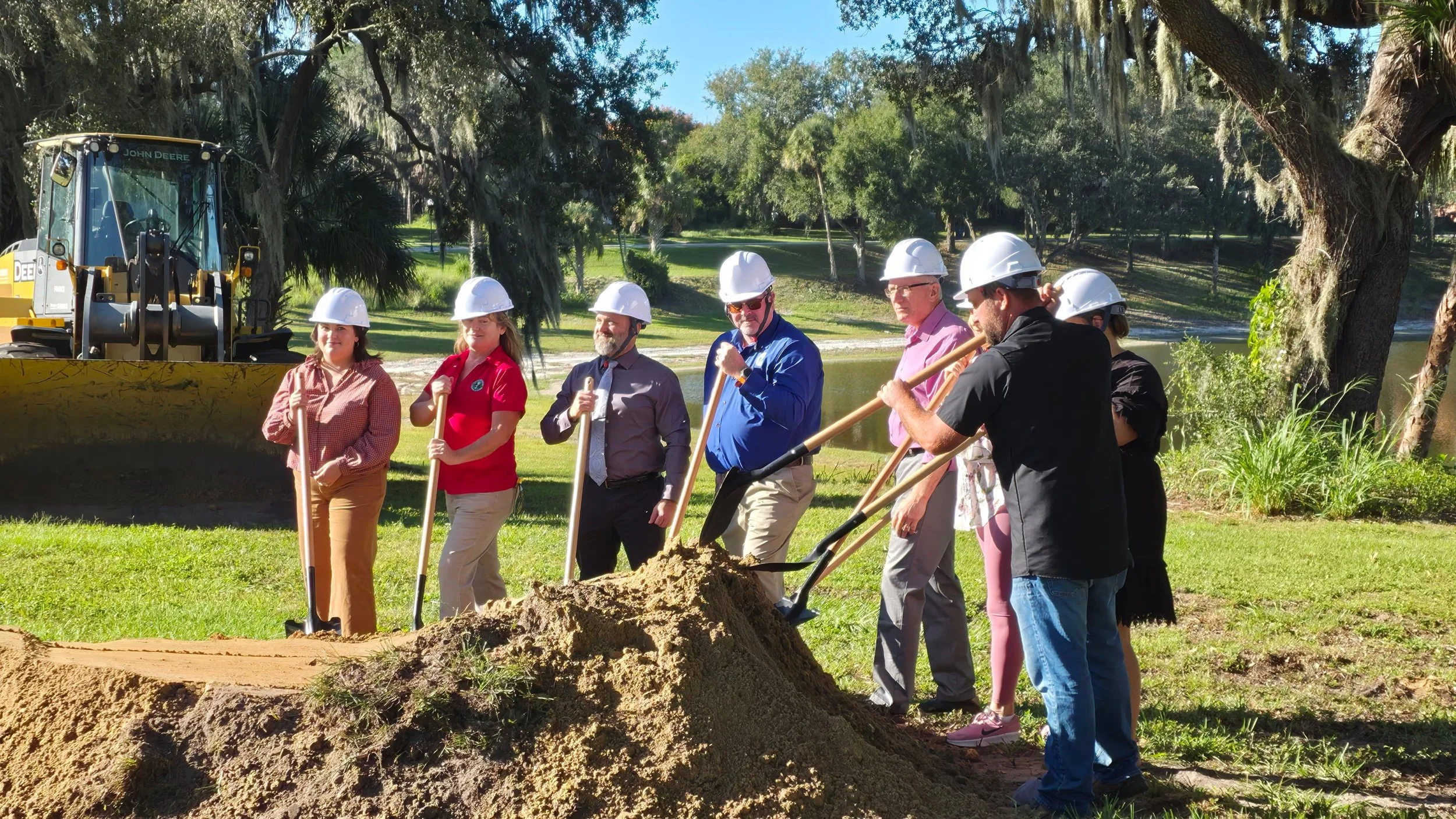 Exciting things are happening at Crystal Lake Park! 🎉

Earlier this week, the @cityoflakewales broke ground on a new 3,200-foot multi-use trail that will loop around Crystal Lake and connect park amenities. The project also includes reconstructing a