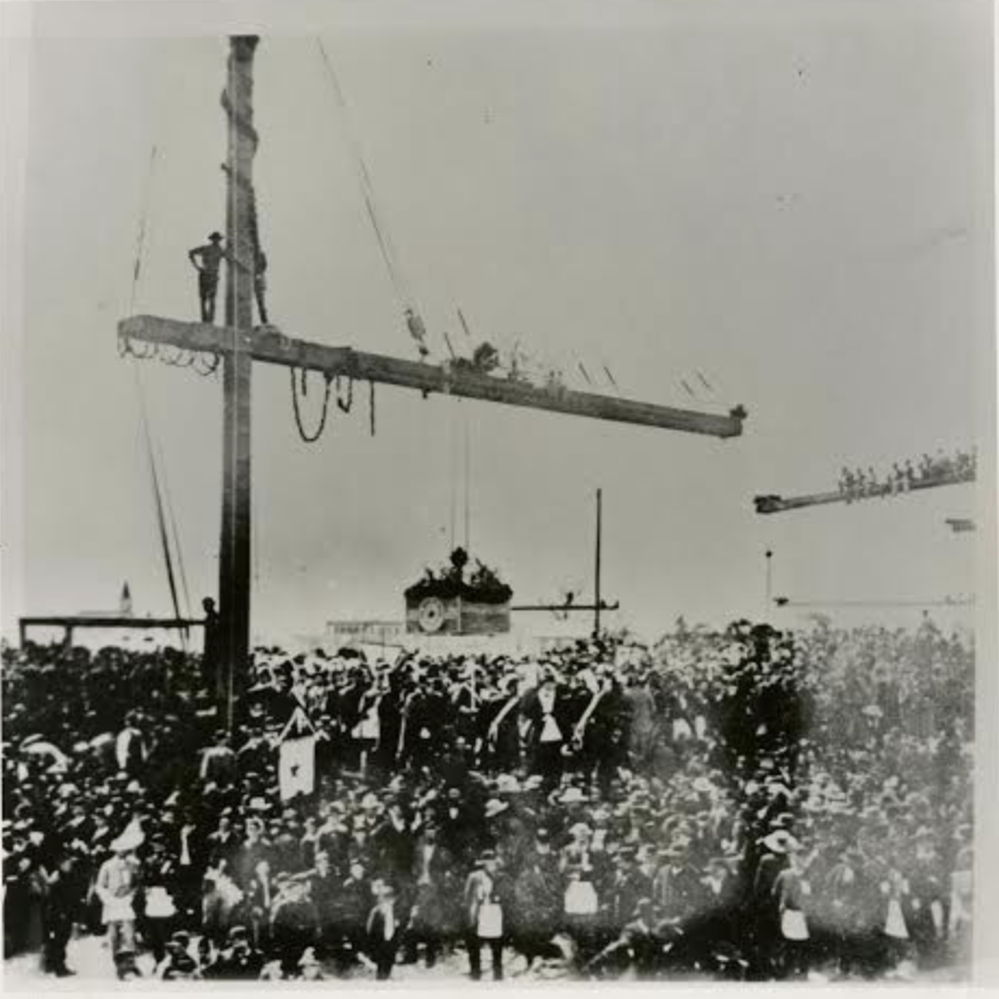 Capitol. 1888. Laying the cornerstone, March 2, 1885