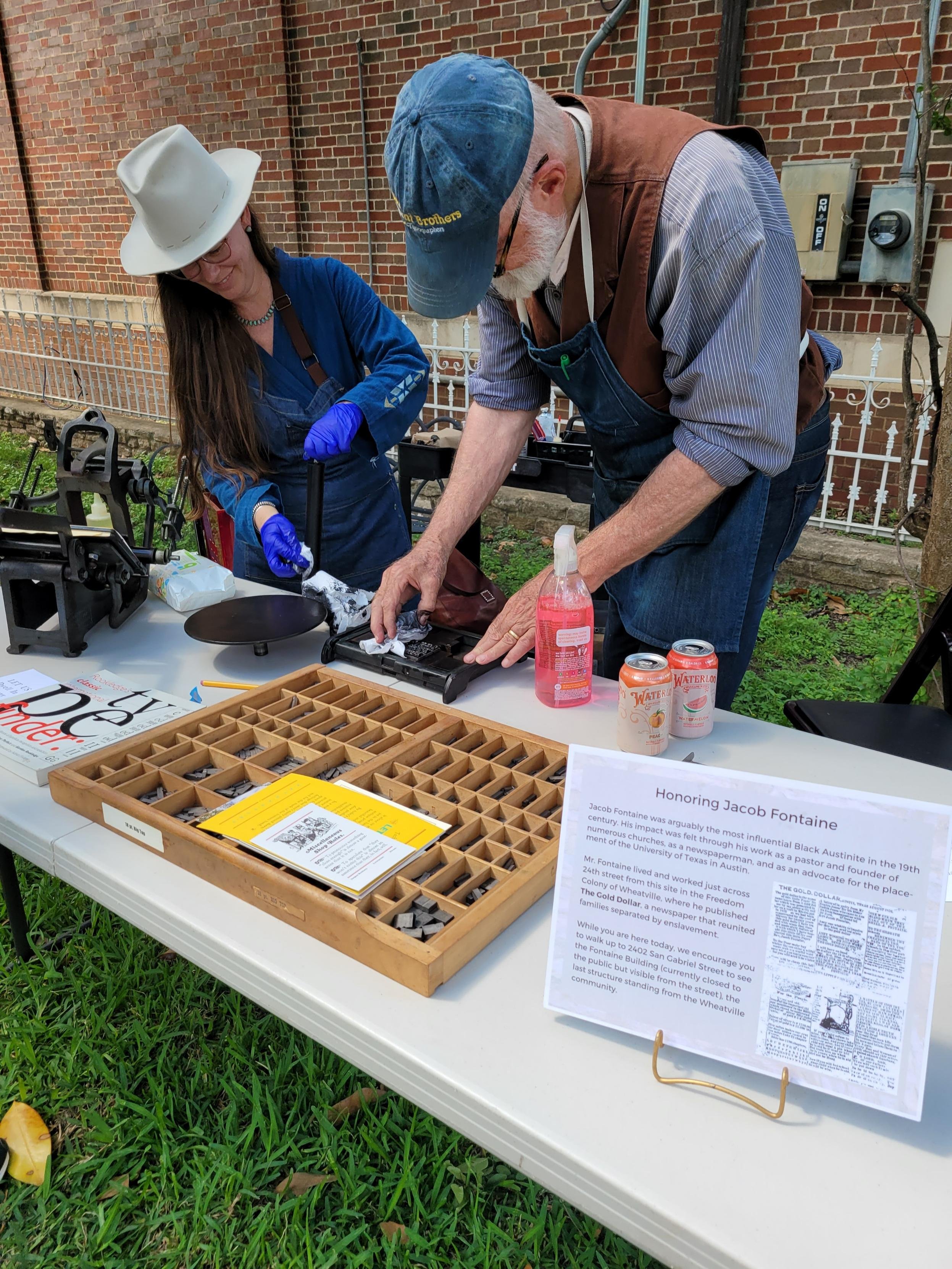 Printmaking demonstration