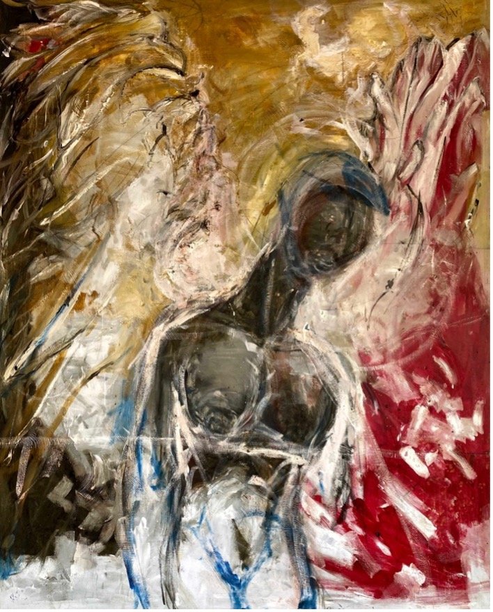  Reji Thomas,  Black Orpheus  (2008). Oil on Canvas, 47.5 x 59.75 in. Private Collection. 