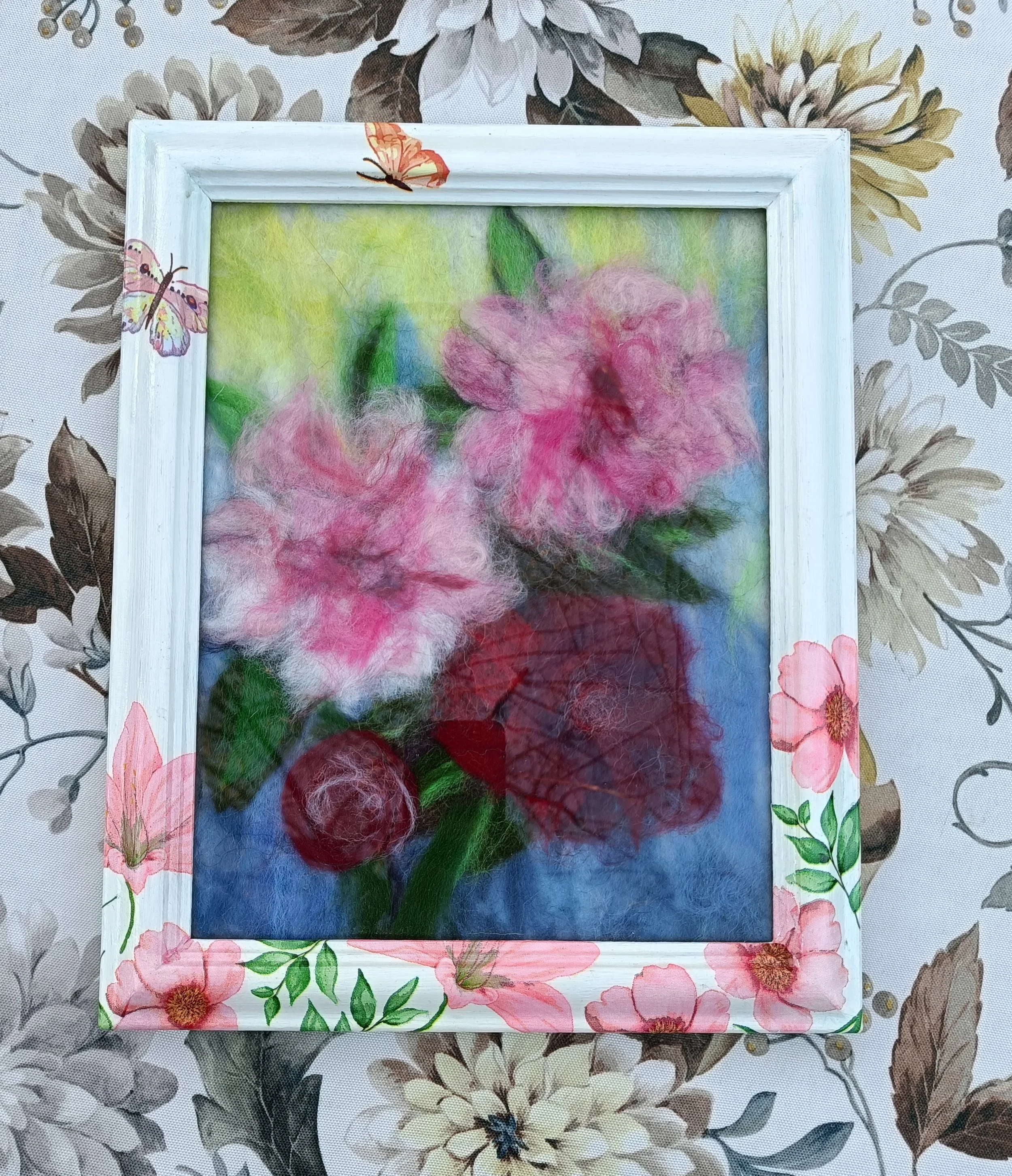 Wool Painting Workshop - Peonies of Spring