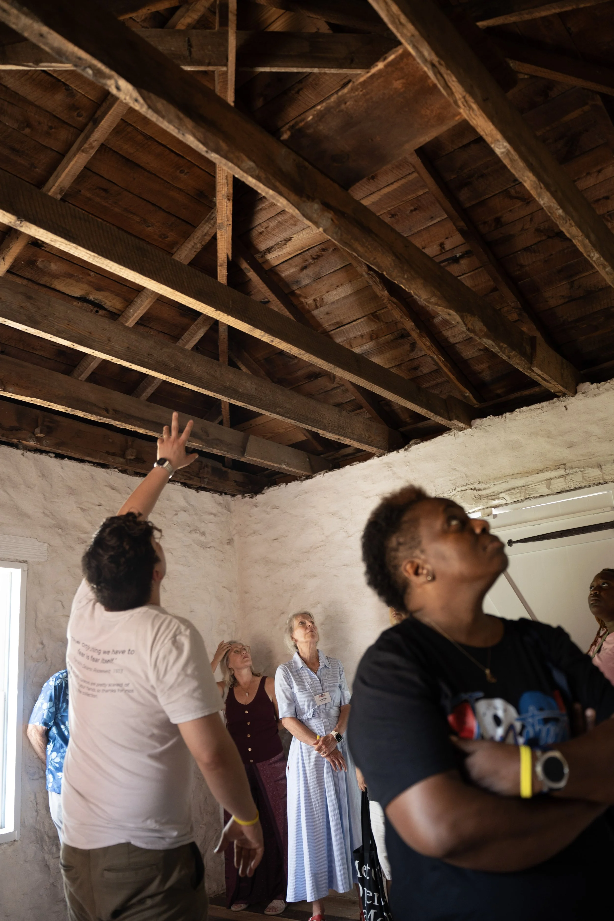 Second floor of the Slave Quarters.