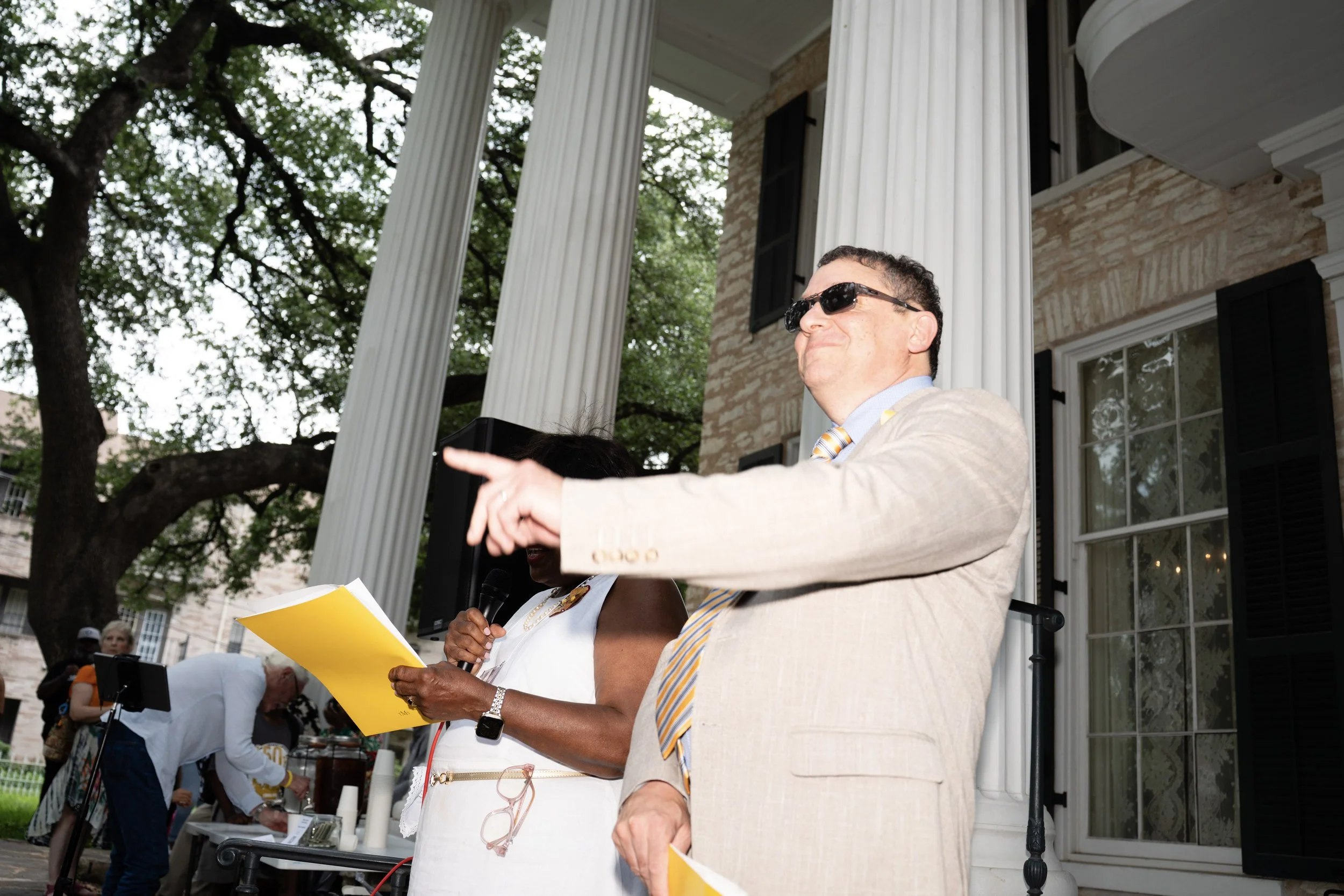 Toni Morrison Society leaders Carolyn Denard and Craig Stuntman sharing remarks.