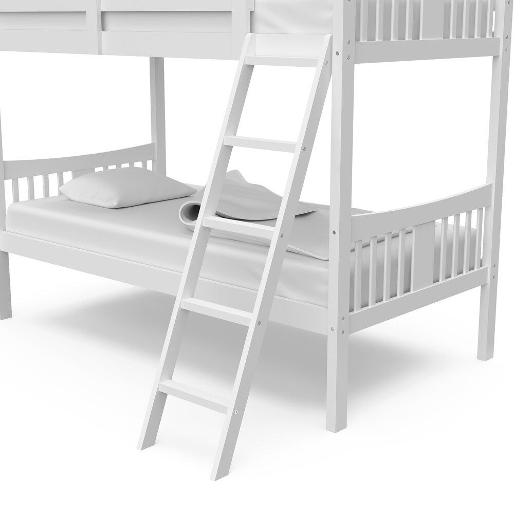 Storkcraft Caribou Twin Over, Storkcraft Caribou Twin Over Solid Hardwood Bunk Bed Gray