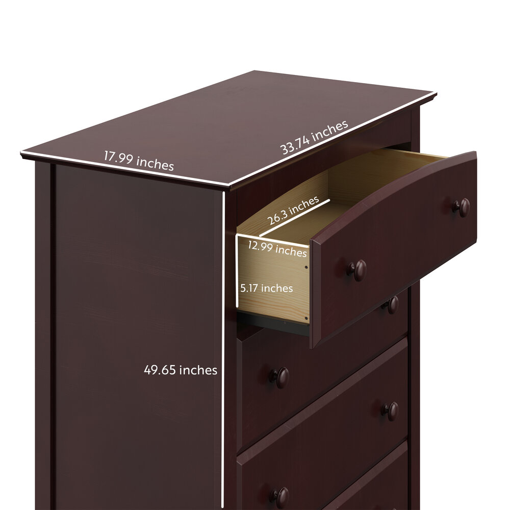 Storkcraft Kenton Dresser 5 Drawer Storkcraft Kenton Dresser 5 Drawer