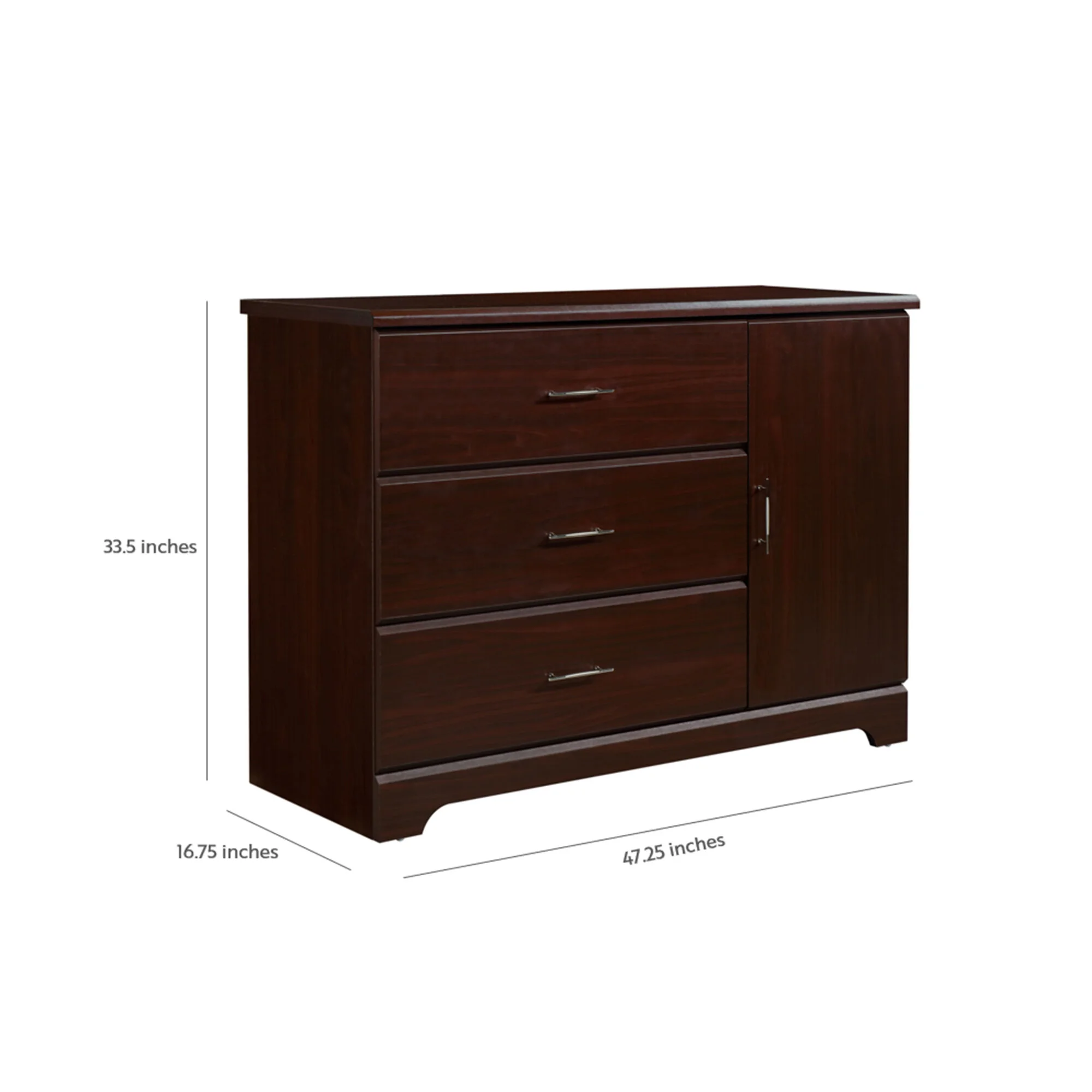 brookside 3 drawer chest