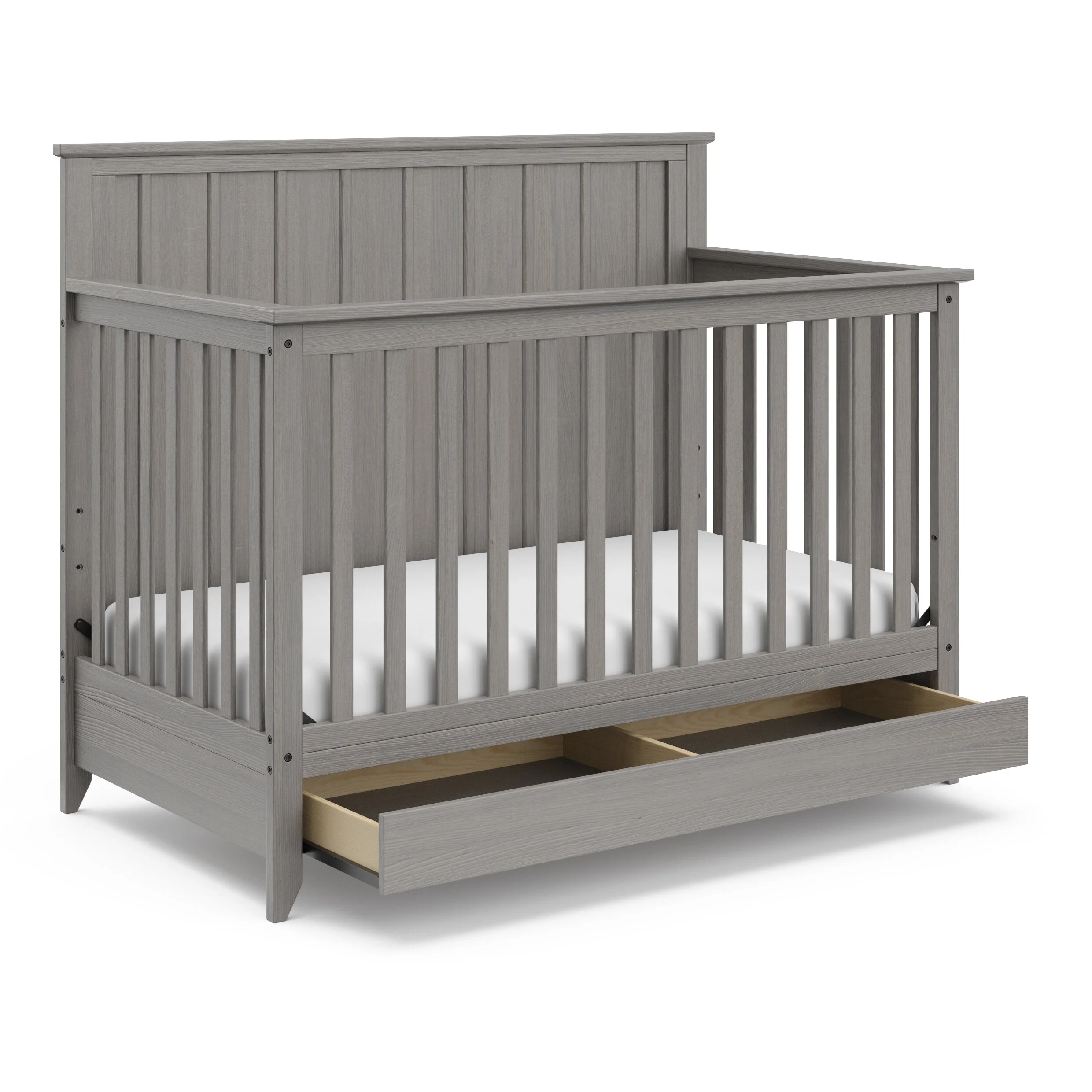 rustic gray cribs