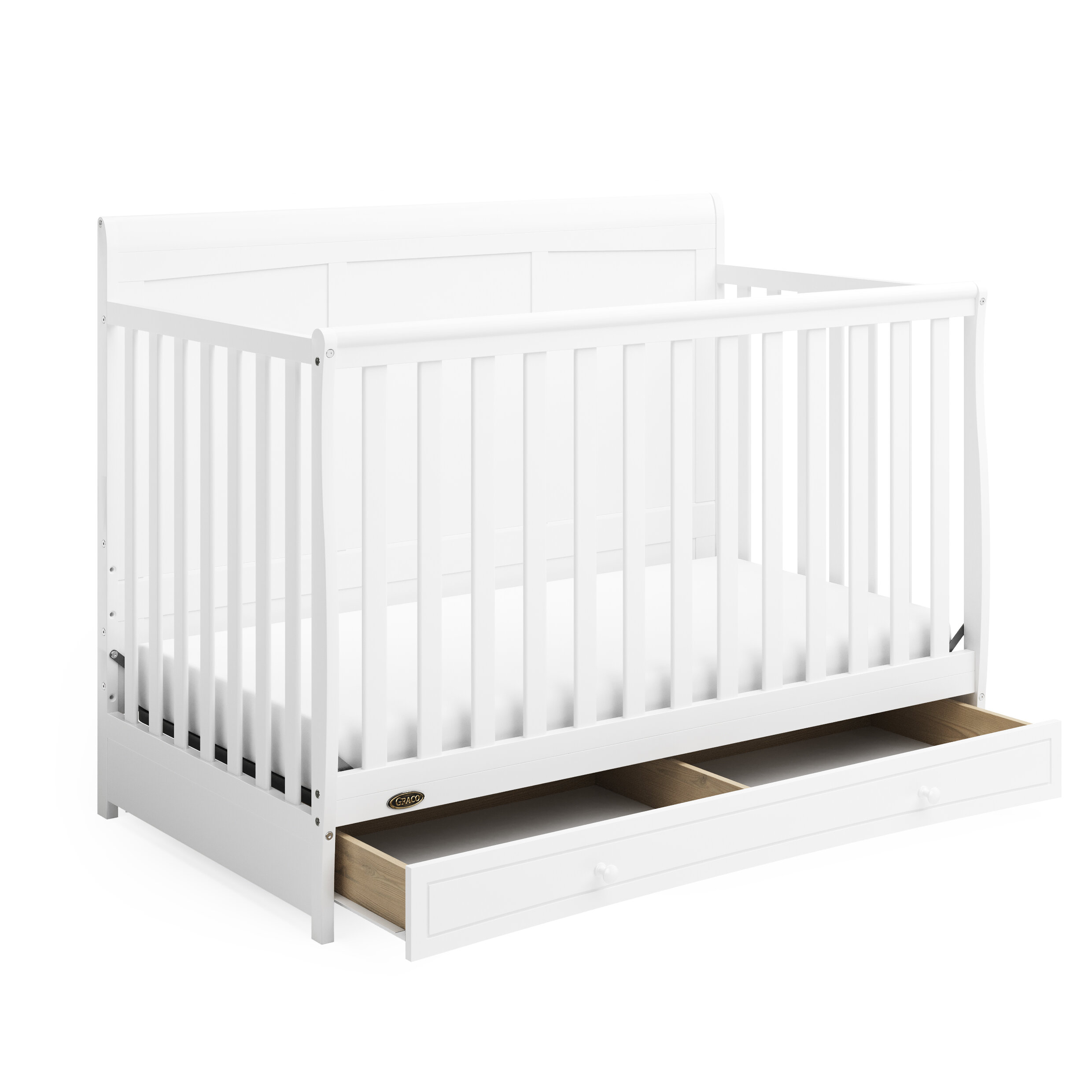 crib with drawer