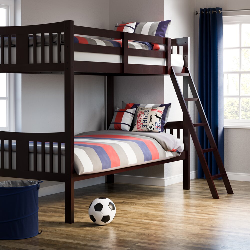 Storkcraft Caribou Twin Over, Storkcraft Caribou Twin Over Bunk Bed Gray