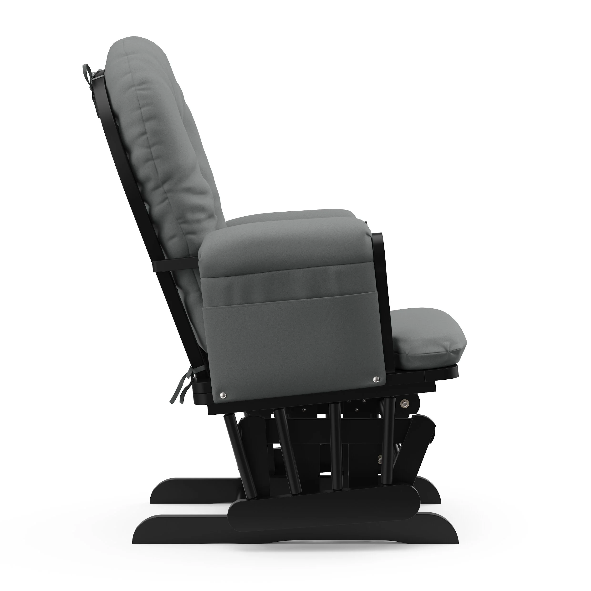 Storkcraft Hoop Glider and Ottoman Gray Cushion — Storkcraft