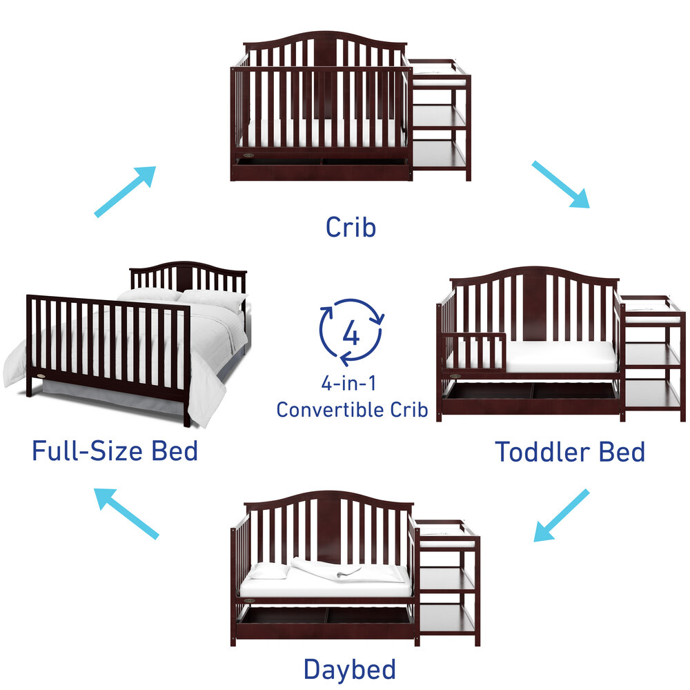 Graco Solano 4 In 1 Convertible Crib, How To Turn My Crib Into A Twin Bed
