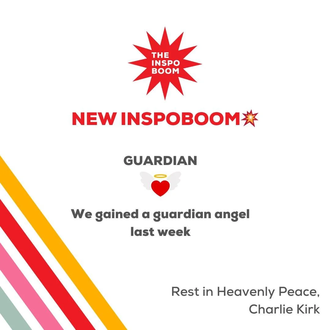 GUARDIAN 🪽 // We gained a guardian angel last week. May you rest in heavenly peace, Charlie Kirk. Read the new InspoBoom, Guardian. Link in bio.
. . .
#charliekirk
#lovewins
#faith
#guardianangel
#theinspoboom