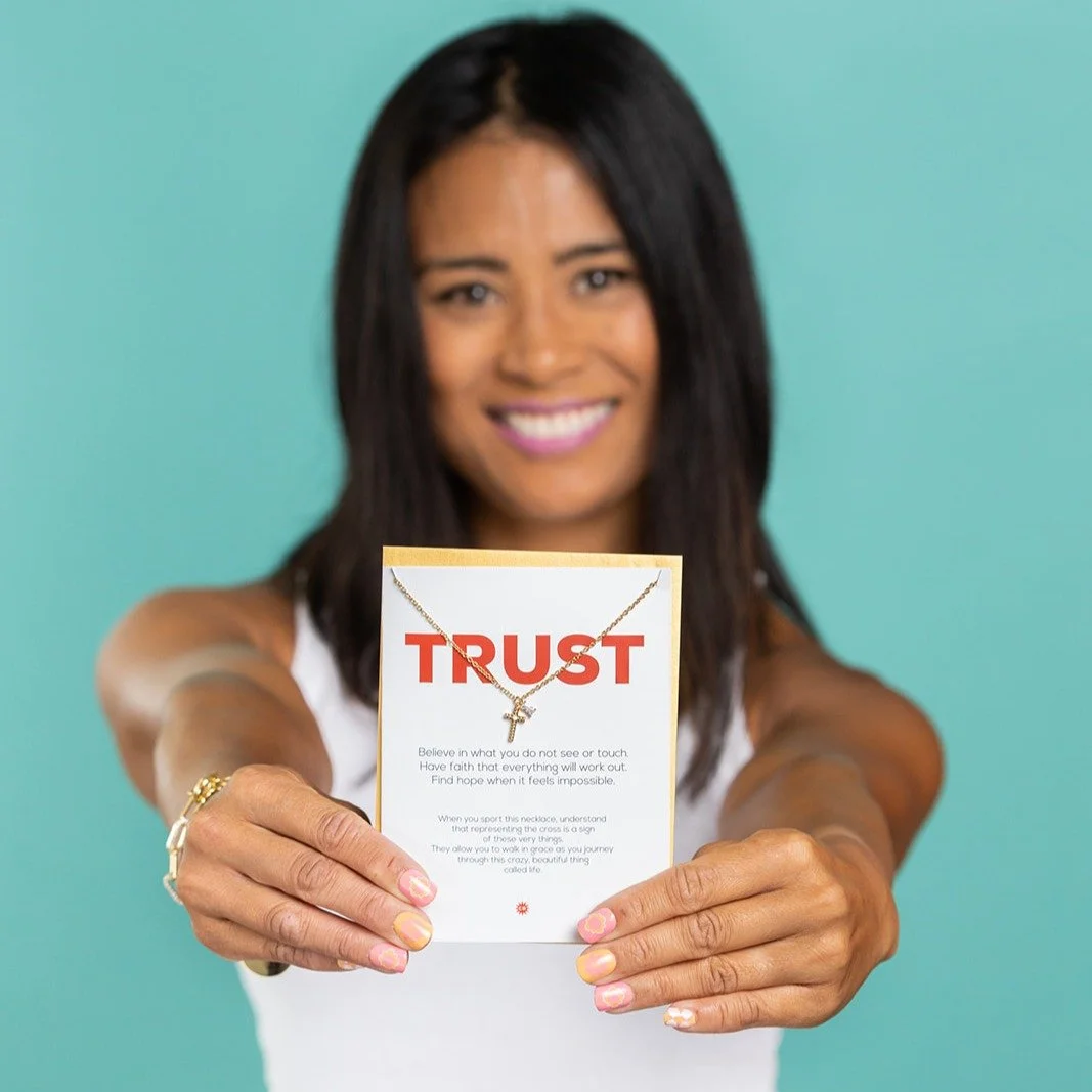 TRUST ✝️ // Believe in what you do not see or touch. Have faith that everything will work out. Find hope when it feels impossible. 
🙏
These words are my truth, and I really needed them today. Sometimes life throws you a curve ball that you were neve