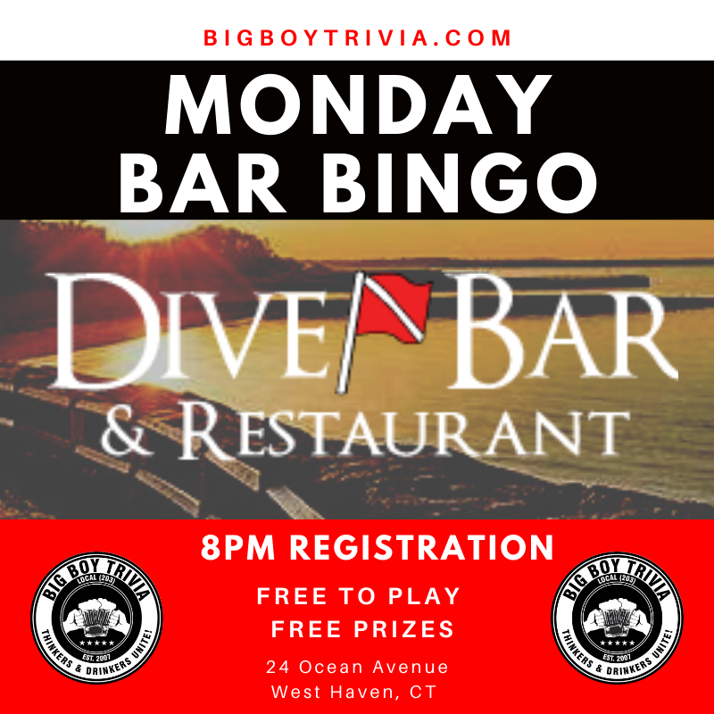Bar Bingo At Dive Bar Big Boy Trivia Games