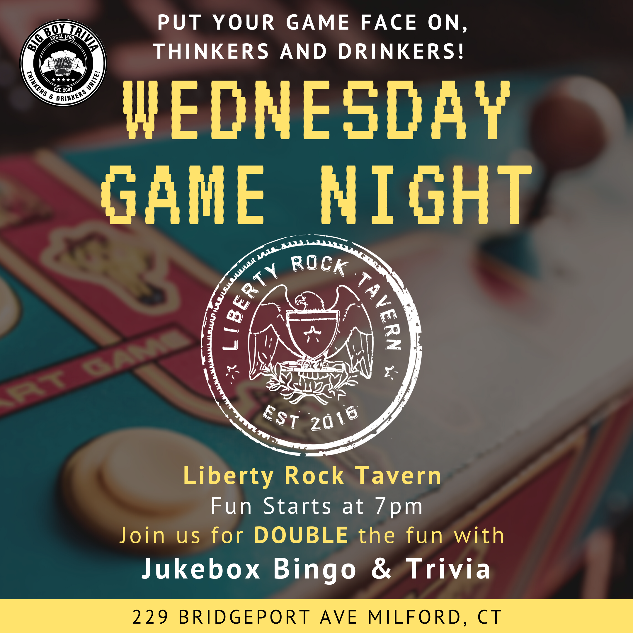 GAME NIGHT at Liberty Rock Tavern
