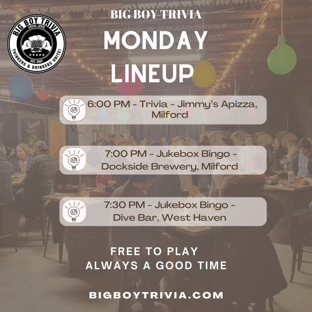 Monday Night Lineup 