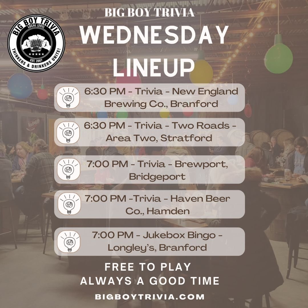 Wednesday Lineup