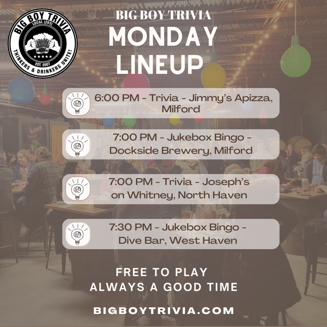 Monday Night Lineup 