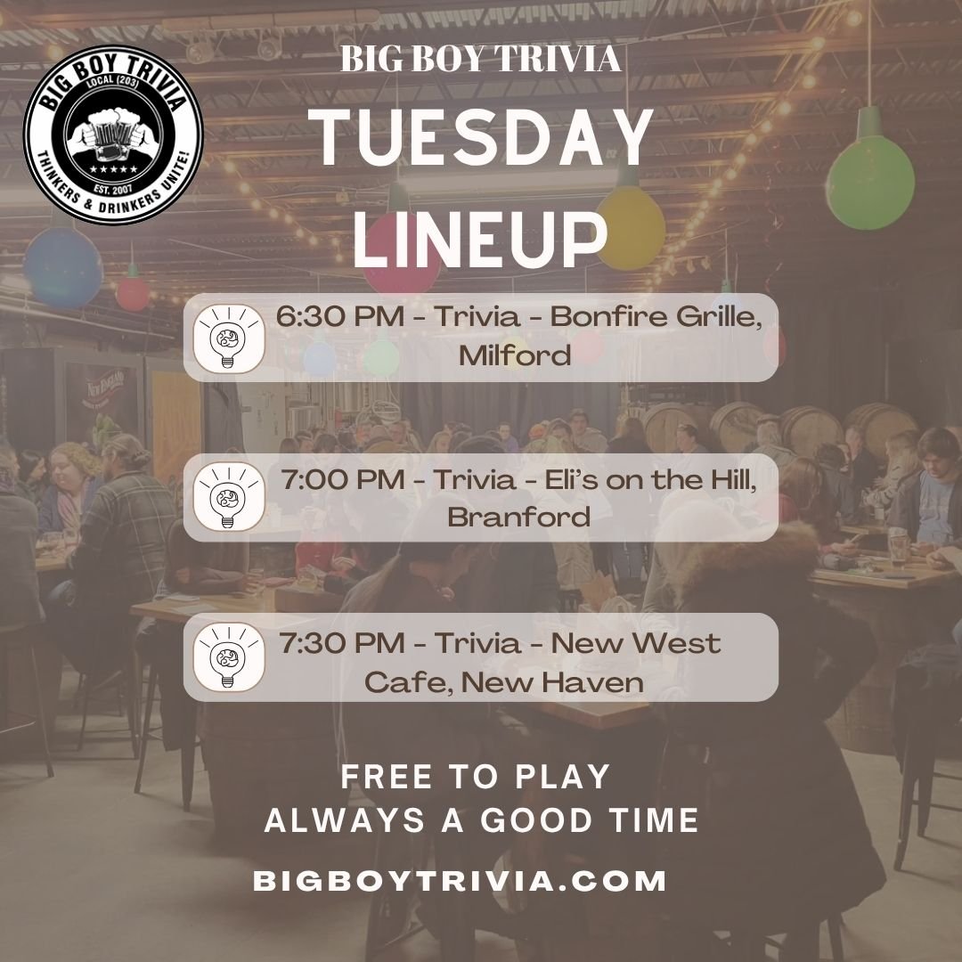 Tuesday Night Lineup 