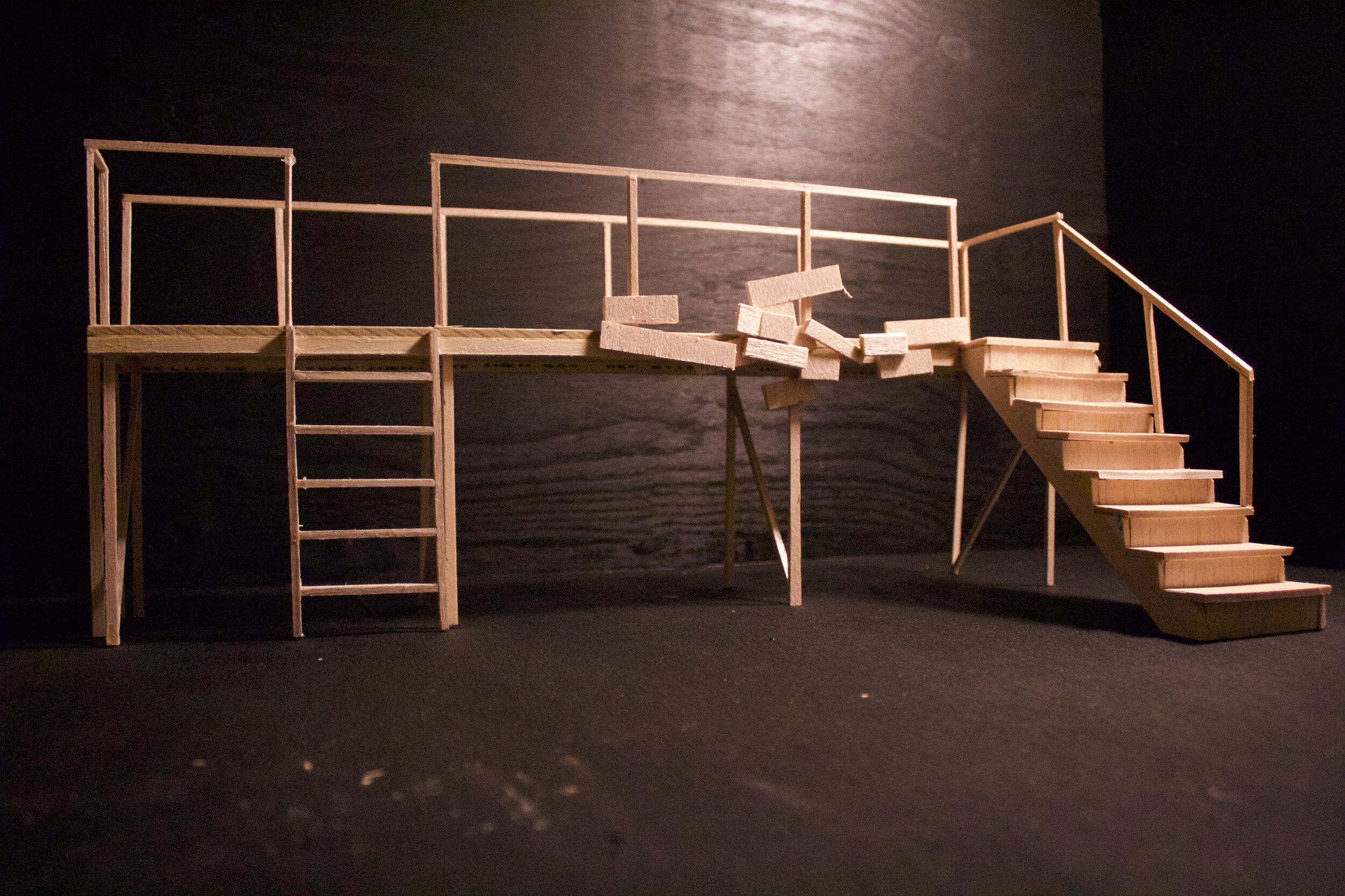 Main Platform. Made out of Balsa wood.