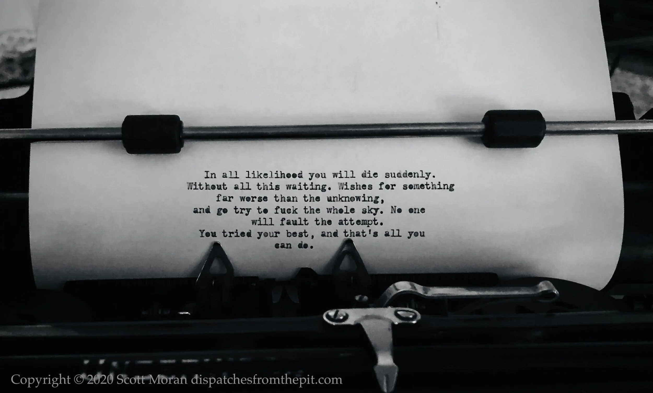 Flash Fiction Photography - Dispatches from the Pit - Scott Moran