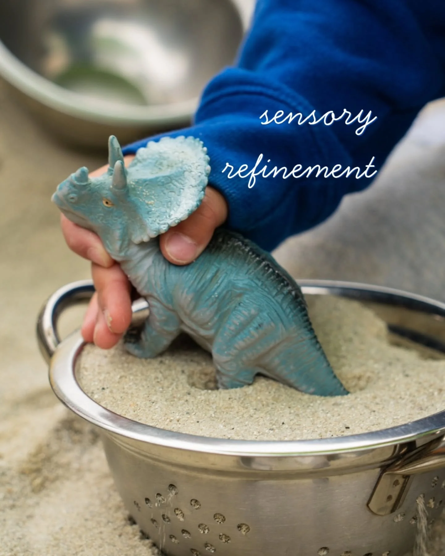 This sensitive period is active starting at birth to about 4.5 or 6 years old. 

This is the time when children are especially receptive to organizing and fine-tuning their senses:

Sight
Sounds 
Touch
Taste
Smell

Our classrooms and curriculum are s
