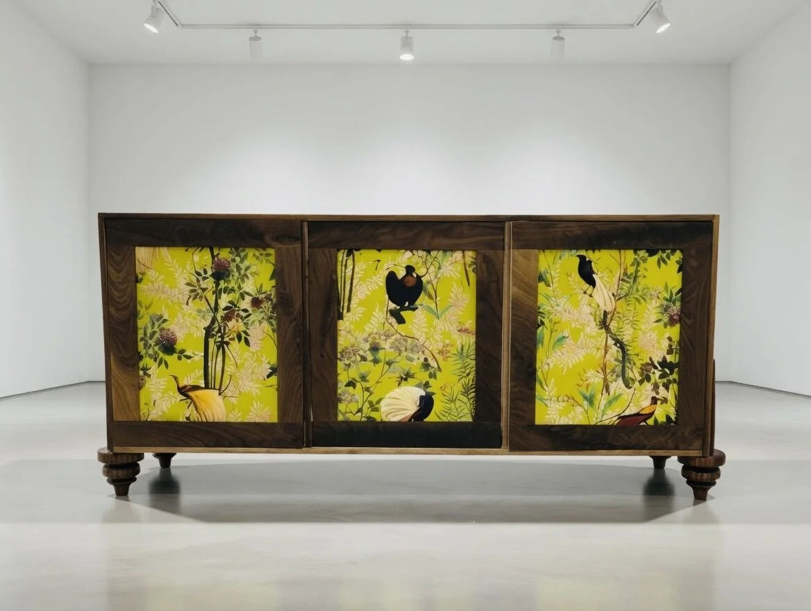 The Chinoiserie Walnut Cabinet