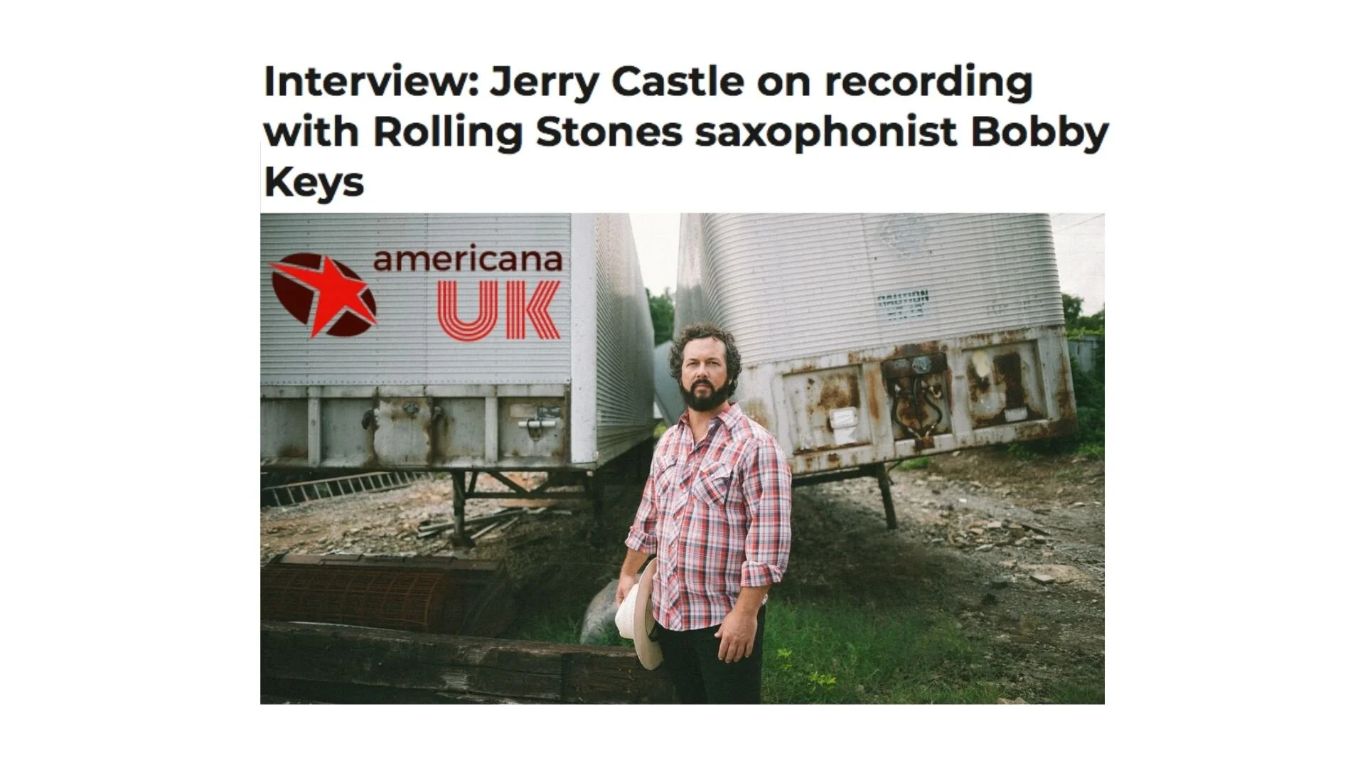Jerry Castle on recording with Rolling Stones saxophonist Bobby Keys