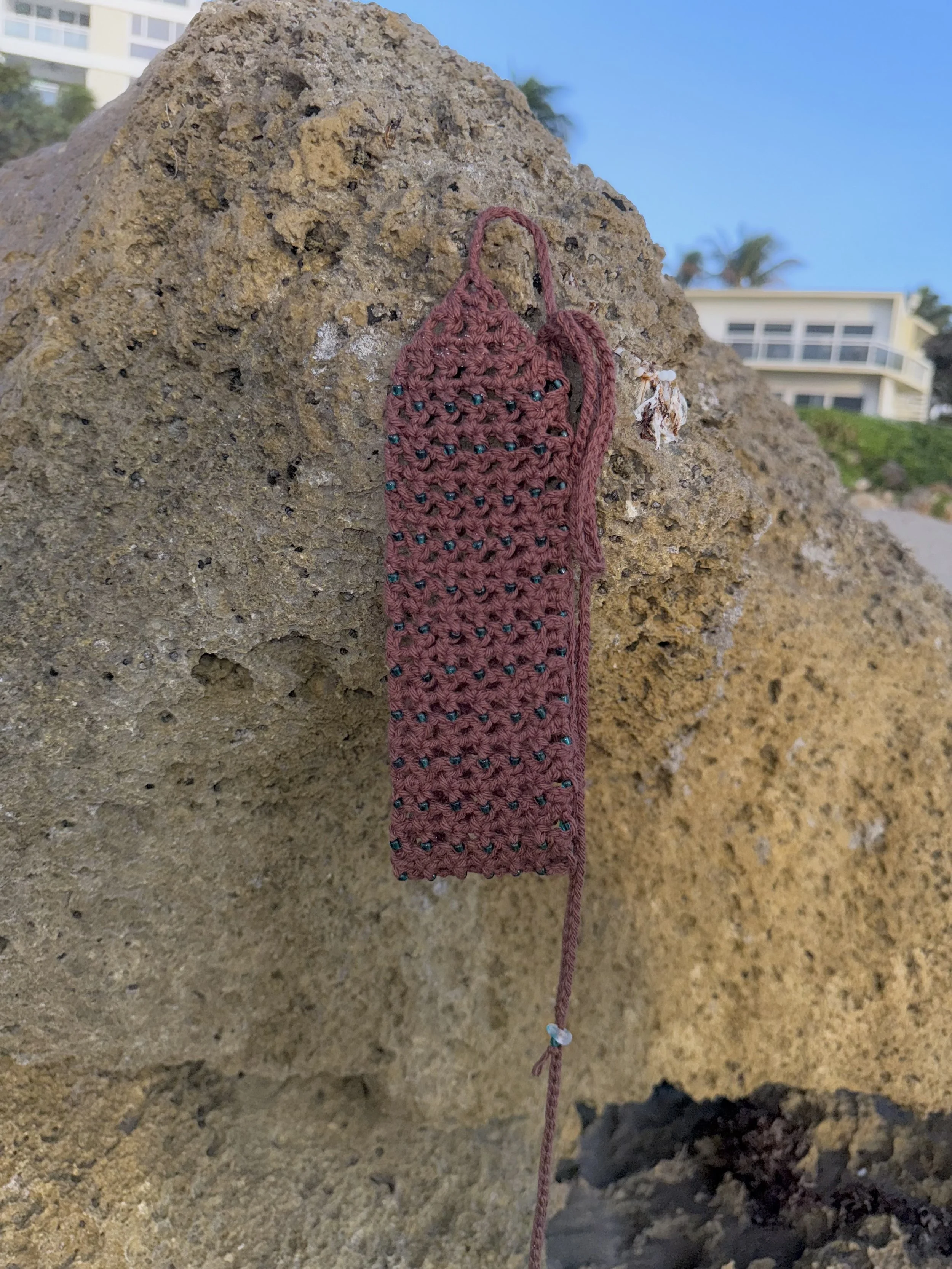 Beaded Blue Headband