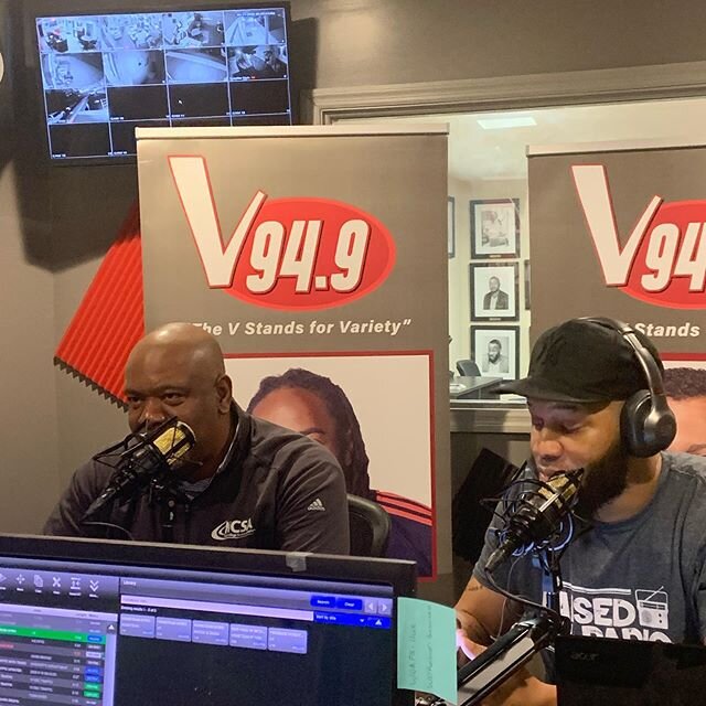 Up early with @v94.9fm talking about tomorrow&rsquo;s Enlightenment Recruiting Seminar! Come out tomorrow to hear from our panelist NCSA Eligibility Specialist, Ron Sigler. 🎬Good In The Hood Airs 7:15, 8:15am V94.9 
@rsig_27 @benniemac205