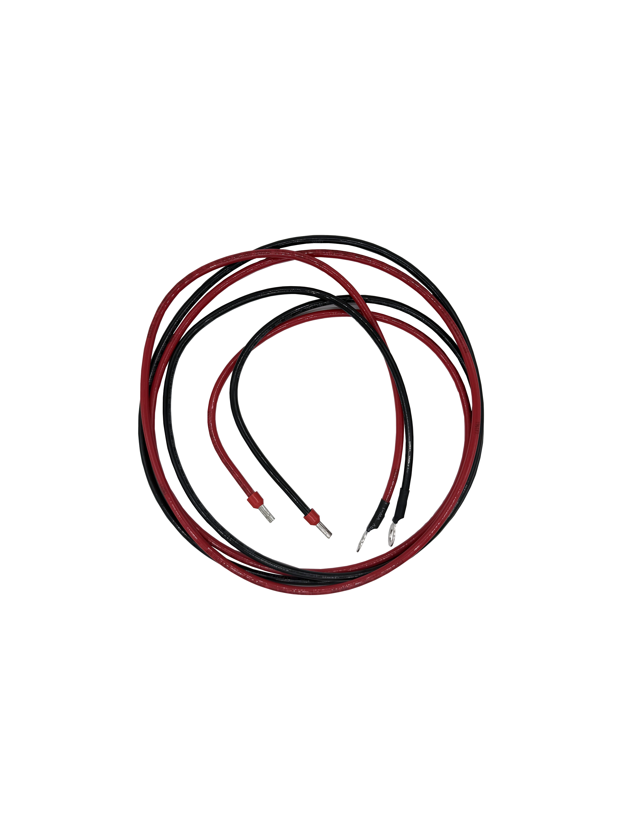 BC-8-BR-72 | 8AWG, 72", Ferrule to 5/16" Ring Terminal (Positive and Negative)