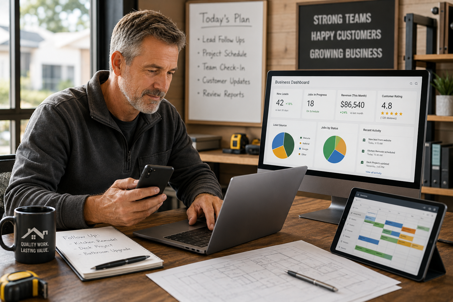 Business Technology Solutions That Support Home Improvement Company Growth