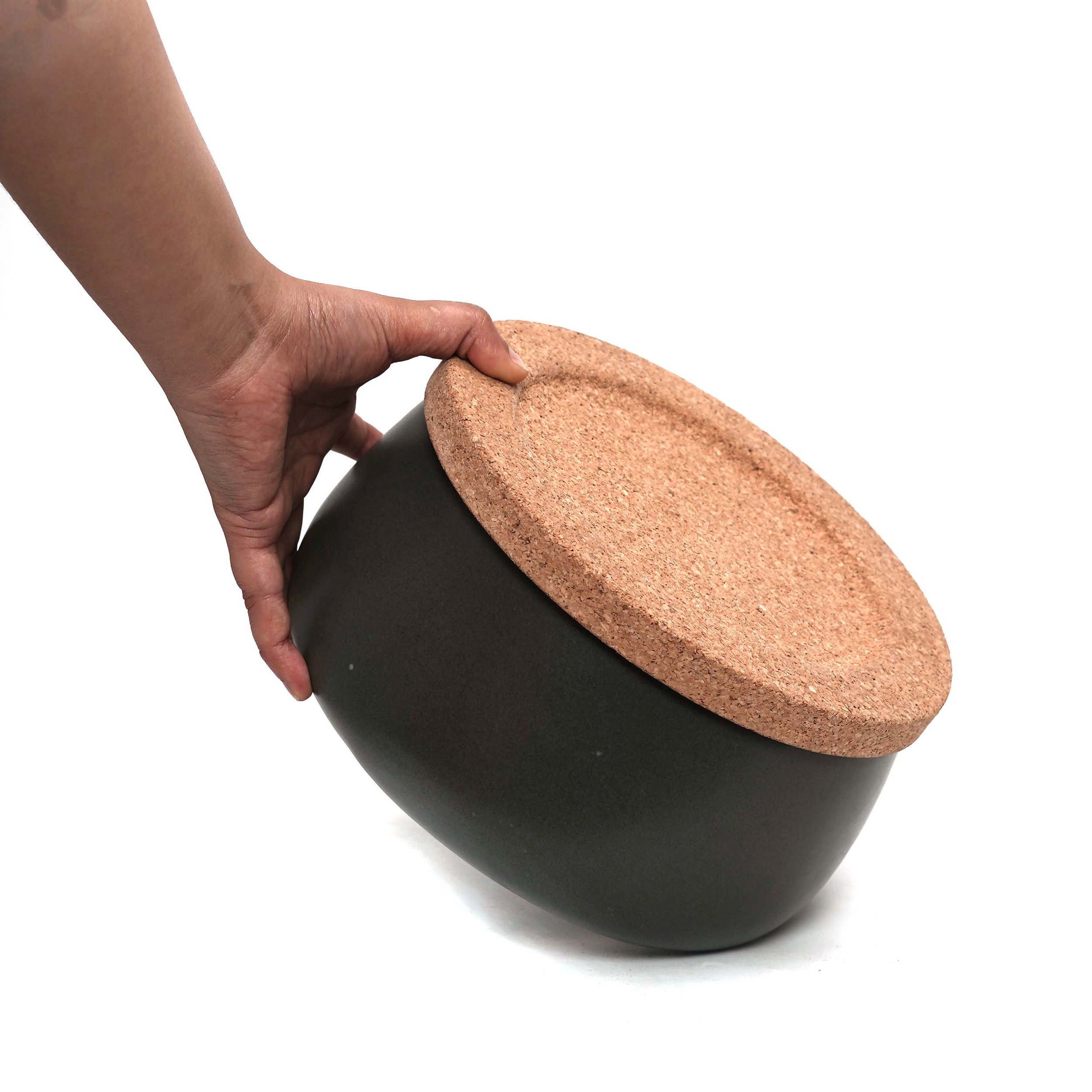 Stack Rice Bowl with Lid Gray — AKFD Studio
