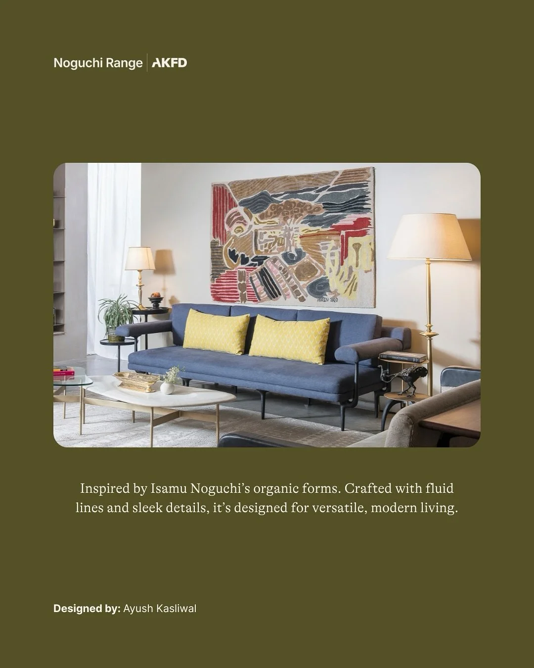 Noguchi Range | AKFD
Where art meets comfort, the Noguchi Sofa brings sculptural elegance and timeless design into contemporary living.