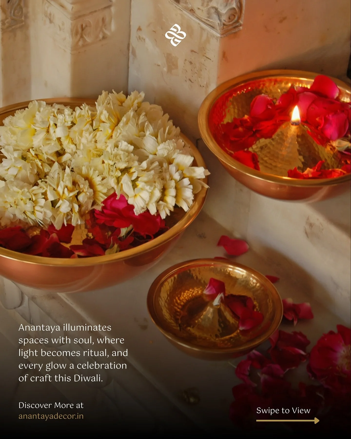 Swipe to light up your festive spaces.✨ 
Anantaya illuminates the season with crafted light, where every flame is a reflection of heritage, design, and celebration.
#diwali2025 #diwaligiftideas #anantayajaipur